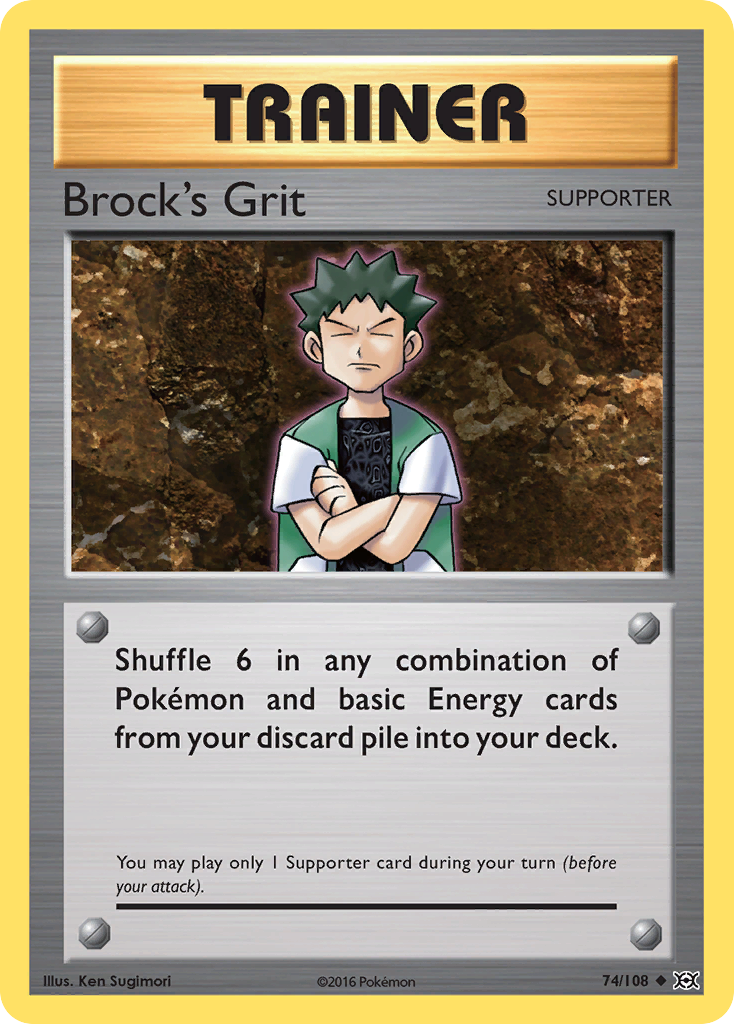 Brock's Grit (74/108) [XY: Evolutions] | Card Merchant Takapuna