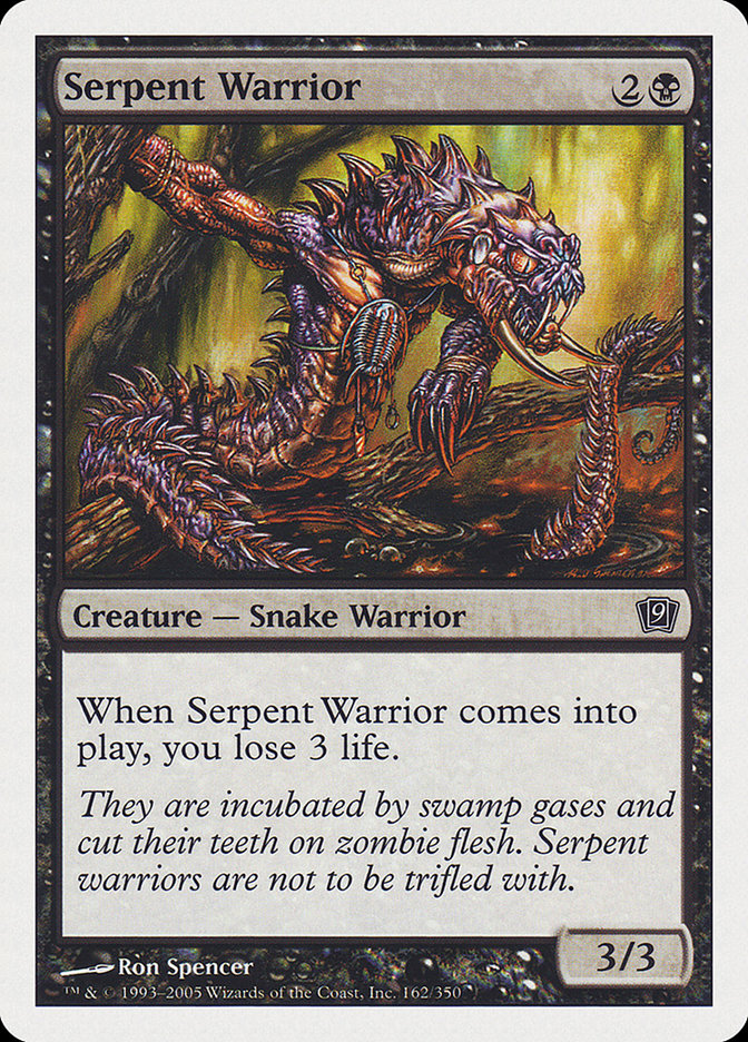 Serpent Warrior [Ninth Edition] | Card Merchant Takapuna