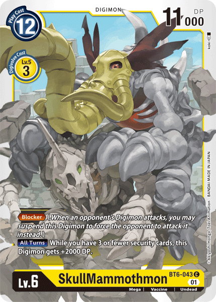 SkullMammothmon [BT6-043] [Double Diamond] | Card Merchant Takapuna