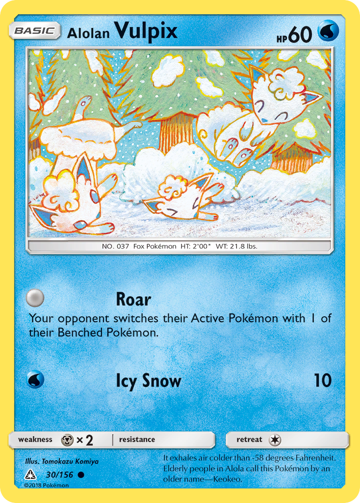 Alolan Vulpix (30/156) [Sun & Moon: Ultra Prism] | Card Merchant Takapuna