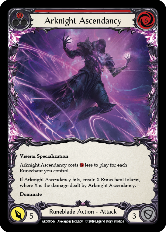 Arknight Ascendancy [ARC080-M] (Arcane Rising)  1st Edition Rainbow Foil | Card Merchant Takapuna