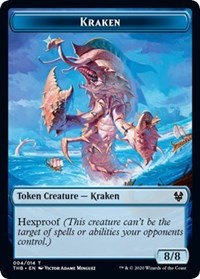 Kraken // Satyr Double-Sided Token [Theros Beyond Death Tokens] | Card Merchant Takapuna