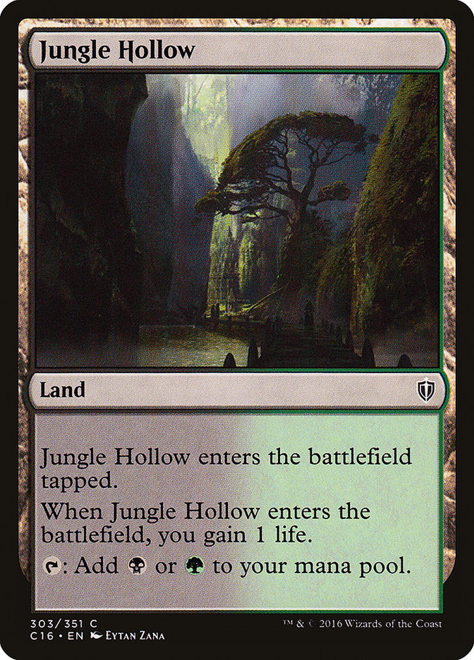 Jungle Hollow [Commander 2016] | Card Merchant Takapuna