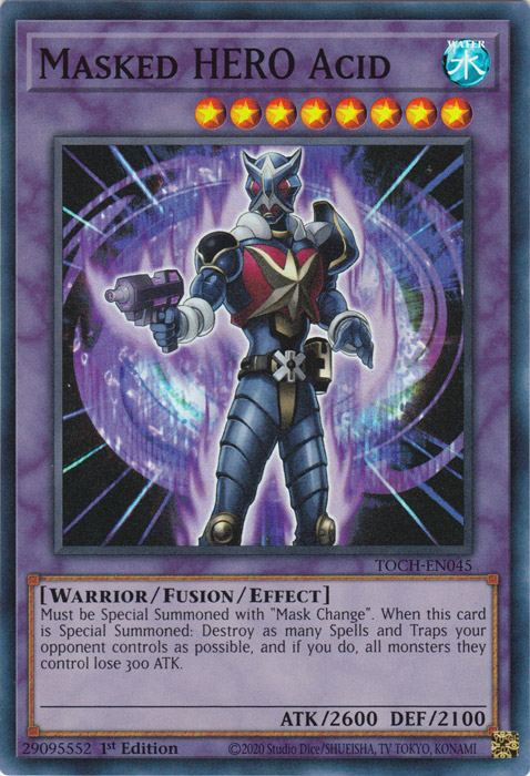 Masked Hero Acid [TOCH-EN045] Super Rare | Card Merchant Takapuna