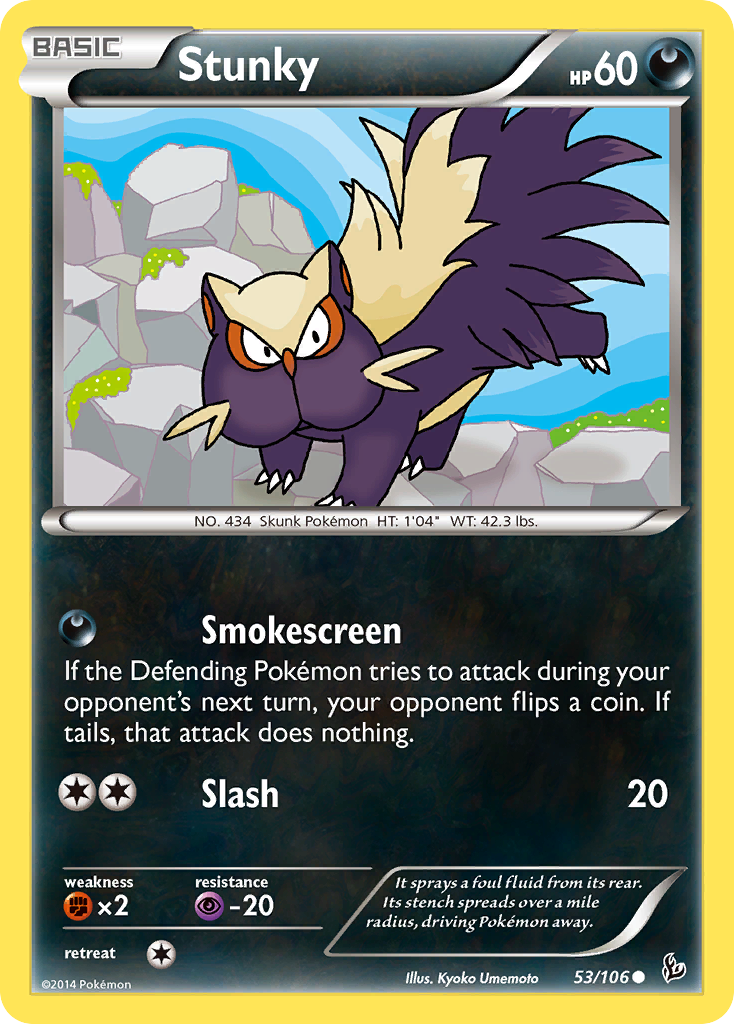 Stunky (53/106) [XY: Flashfire] | Card Merchant Takapuna