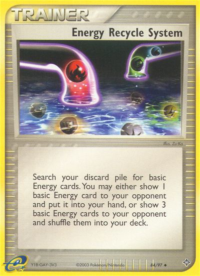 Energy Recycle System (84/97) [EX: Dragon] | Card Merchant Takapuna