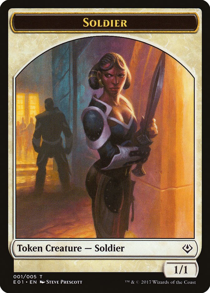 Soldier Token [Archenemy: Nicol Bolas Tokens] | Card Merchant Takapuna