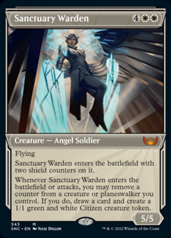 Sanctuary Warden (Showcase Art Deco) [Streets of New Capenna] | Card Merchant Takapuna