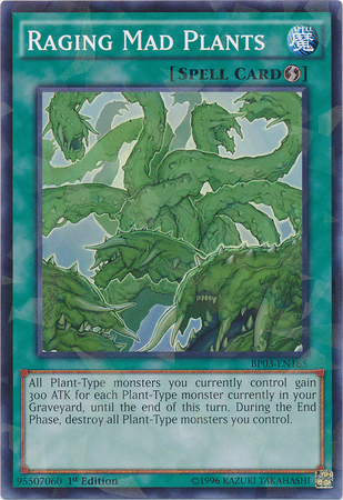 Raging Mad Plants [BP03-EN165] Shatterfoil Rare | Card Merchant Takapuna