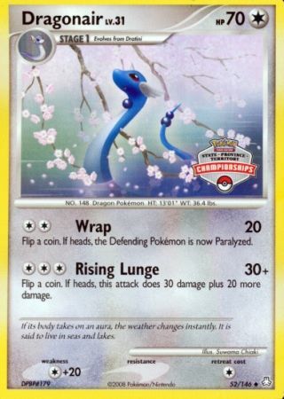 Dragonair (52/146) (State Province Territory Championship) [Diamond & Pearl: Legends Awakened] | Card Merchant Takapuna