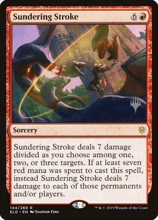 Sundering Stroke (Promo Pack) [Throne of Eldraine Promos] | Card Merchant Takapuna