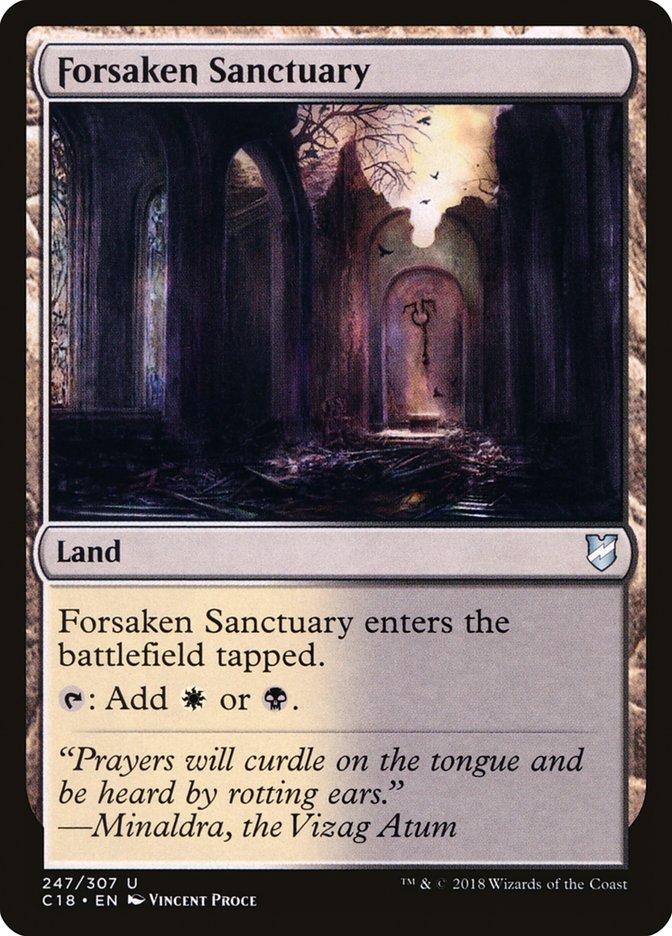 Forsaken Sanctuary [Commander 2018] | Card Merchant Takapuna