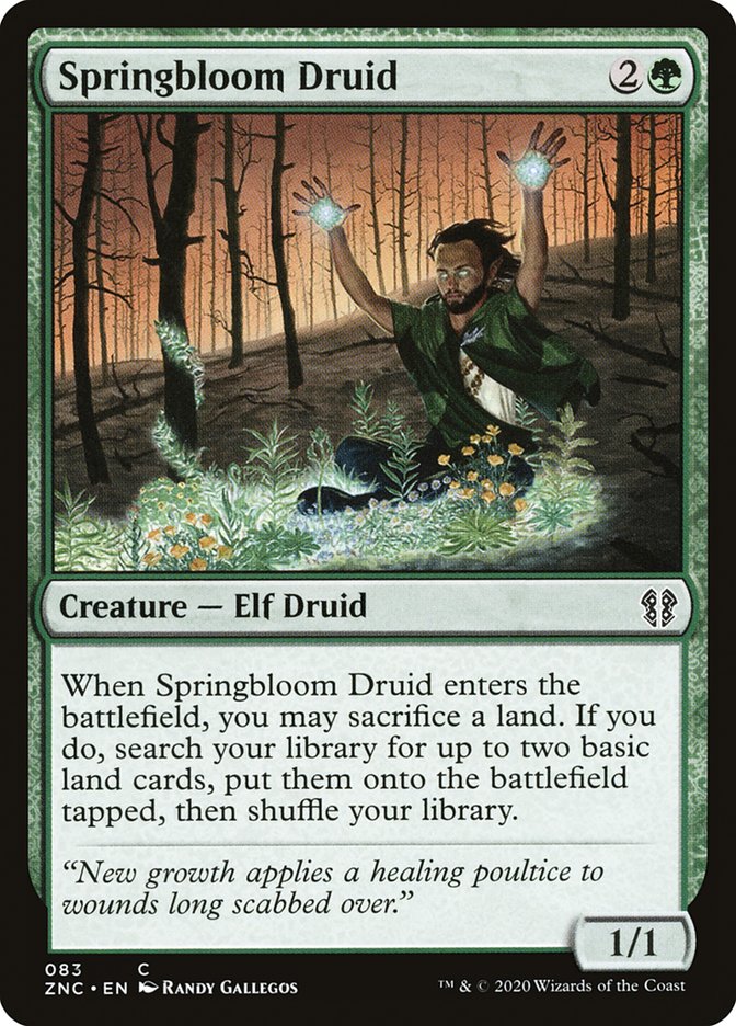 Springbloom Druid [Zendikar Rising Commander] | Card Merchant Takapuna