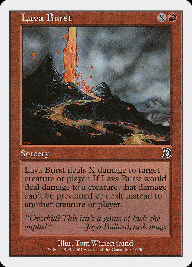 Lava Burst [Deckmasters] | Card Merchant Takapuna