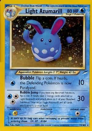 Light Azumarill (13/105) [Neo Destiny Unlimited] | Card Merchant Takapuna