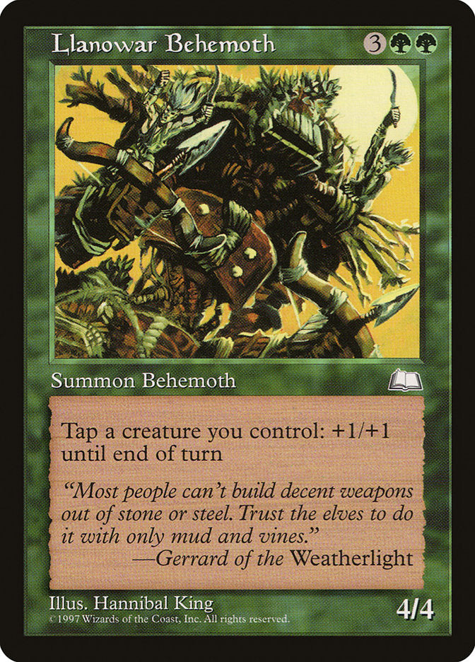 Llanowar Behemoth [Weatherlight] | Card Merchant Takapuna