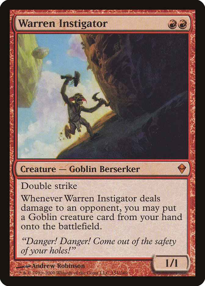 Warren Instigator [Zendikar] | Card Merchant Takapuna