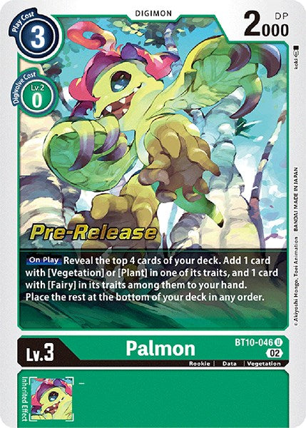 Palmon [BT10-046] [Xros Encounter Pre-Release Cards] | Card Merchant Takapuna