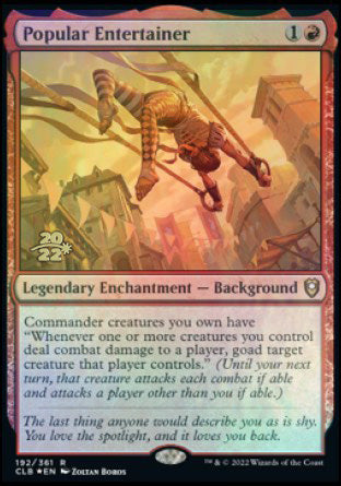 Popular Entertainer [Commander Legends: Battle for Baldur's Gate Prerelease Promos] | Card Merchant Takapuna