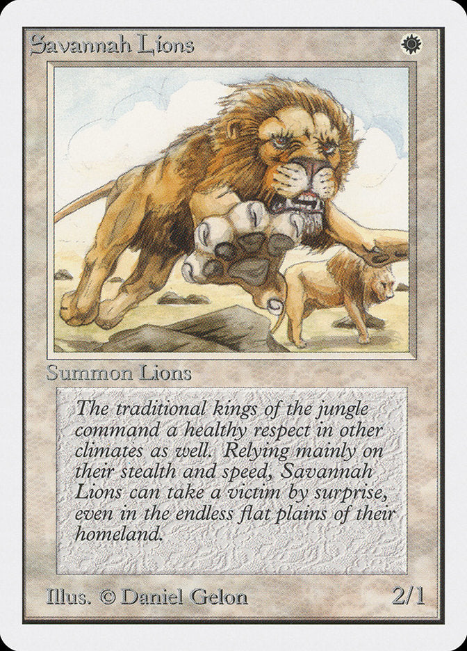 Savannah Lions [Unlimited Edition] | Card Merchant Takapuna