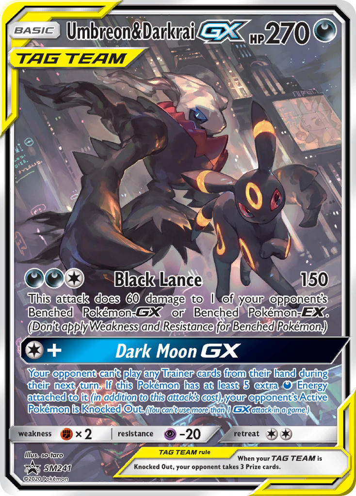 Umbreon & Darkrai GX (SM241) [Sun & Moon: Black Star Promos] | Card Merchant Takapuna