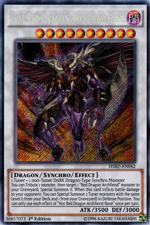 Hot Red Dragon Archfiend Bane [HSRD-EN042] Secret Rare | Card Merchant Takapuna