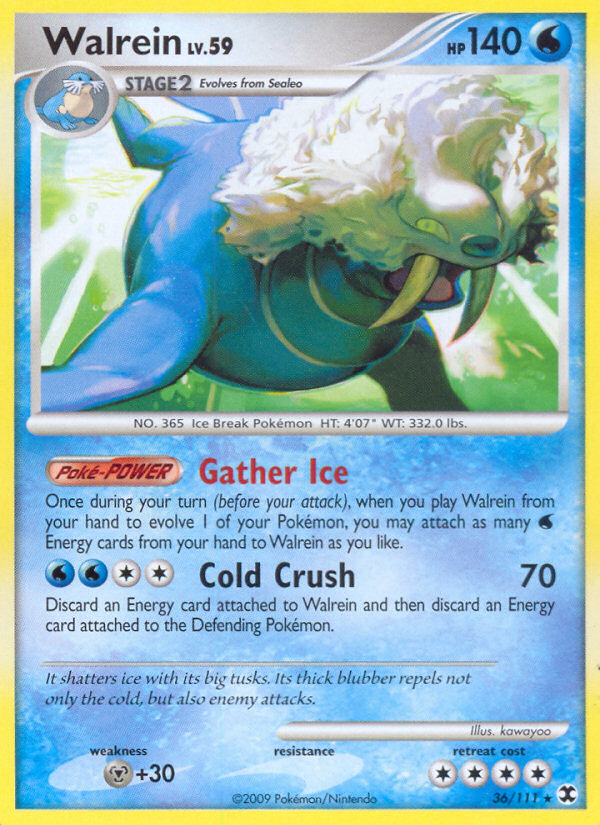 Walrein (36/111) [Platinum: Rising Rivals] | Card Merchant Takapuna