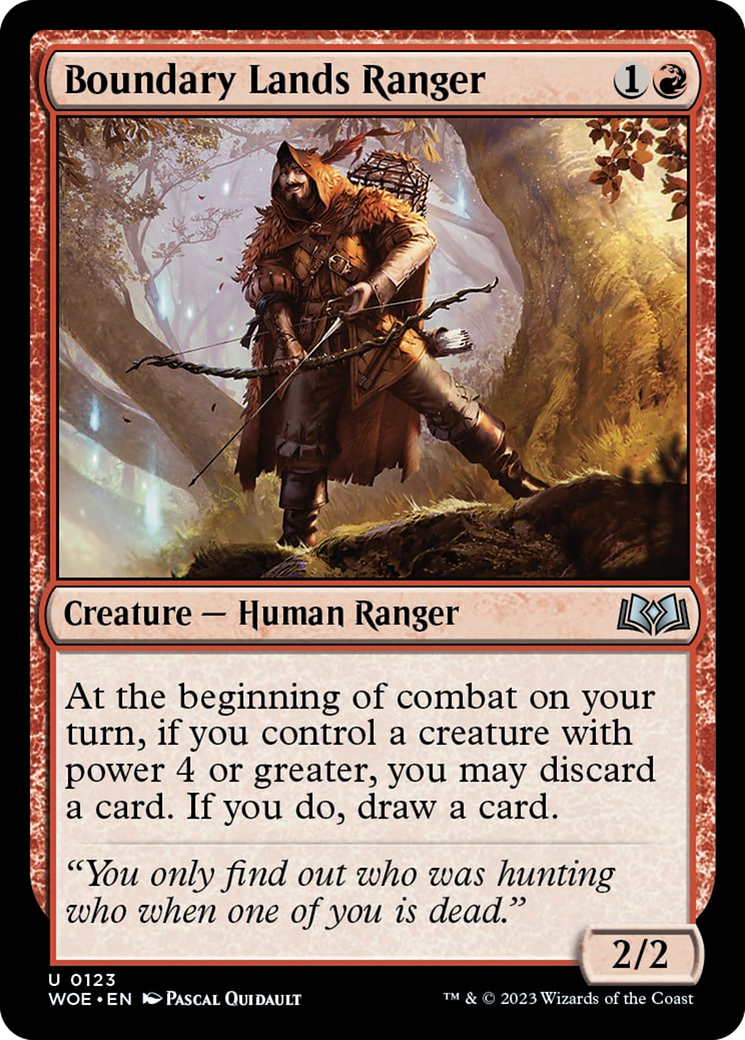 Boundary Lands Ranger [Wilds of Eldraine] | Card Merchant Takapuna