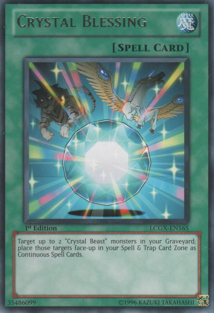 Crystal Blessing [LCGX-EN165] Rare | Card Merchant Takapuna