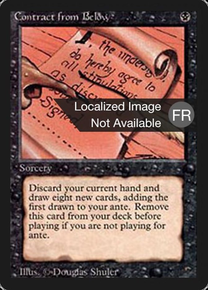 Contract from Below [Foreign Black Border] | Card Merchant Takapuna