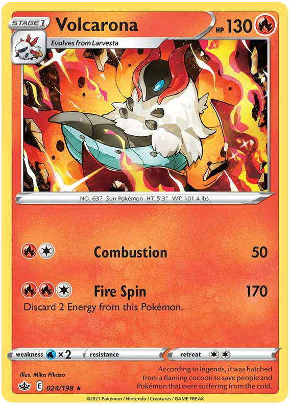 Volcarona (024/198) [Sword & Shield: Chilling Reign] | Card Merchant Takapuna