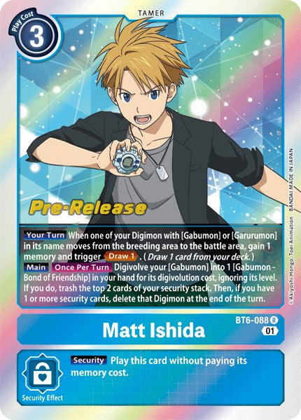 Matt Ishida [BT6-088] [Double Diamond Pre-Release Cards] | Card Merchant Takapuna