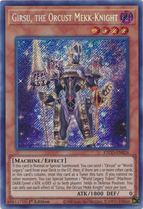 Girsu, the Orcust Mekk-Knight [ETCO-EN024] Secret Rare | Card Merchant Takapuna