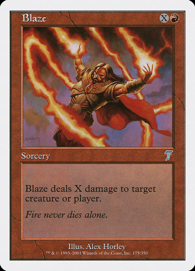 Blaze [Seventh Edition] | Card Merchant Takapuna