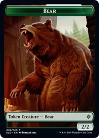 Bear // Food (17) Double-Sided Token [Throne of Eldraine Tokens] | Card Merchant Takapuna