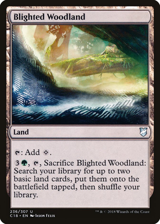 Blighted Woodland [Commander 2018] | Card Merchant Takapuna