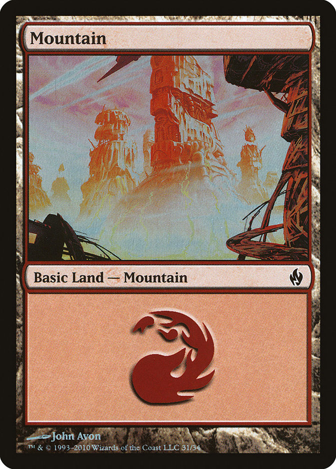 Mountain (31) [Premium Deck Series: Fire and Lightning] | Card Merchant Takapuna