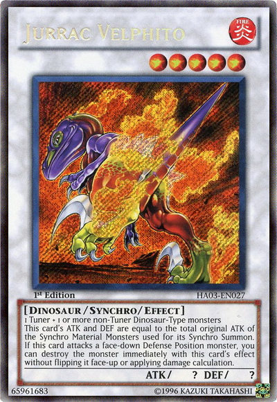 Jurrac Velphito [HA03-EN027] Secret Rare | Card Merchant Takapuna