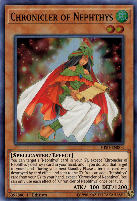 Chronicler of Nephthys [HISU-EN003] Super Rare | Card Merchant Takapuna