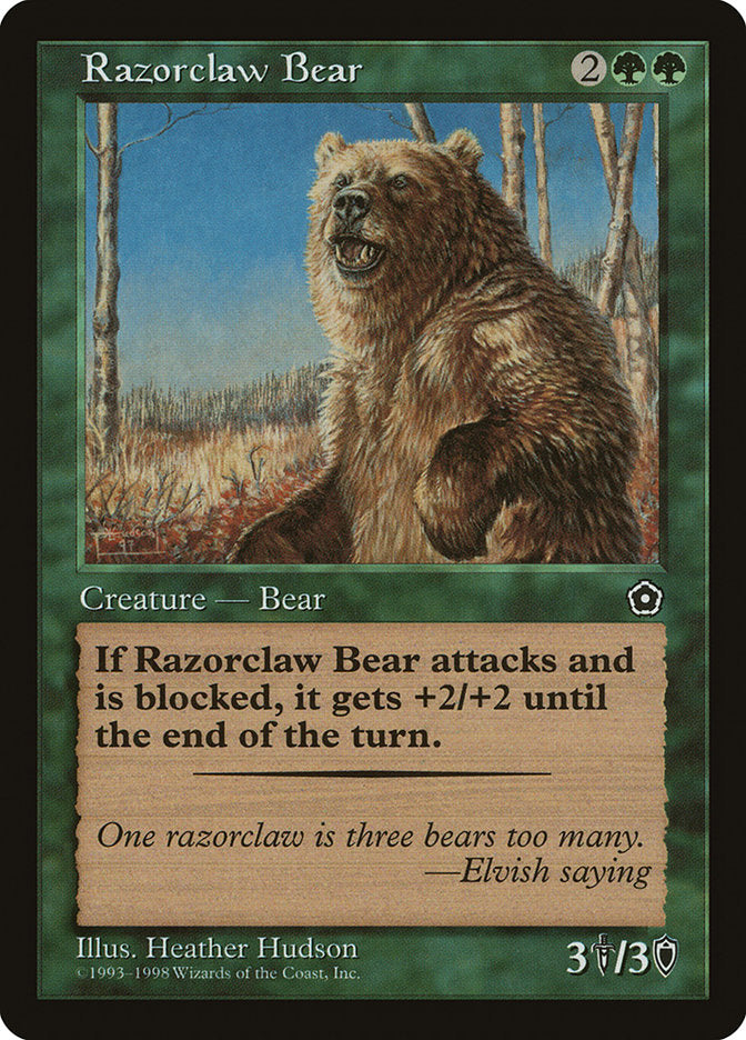 Razorclaw Bear [Portal Second Age] | Card Merchant Takapuna