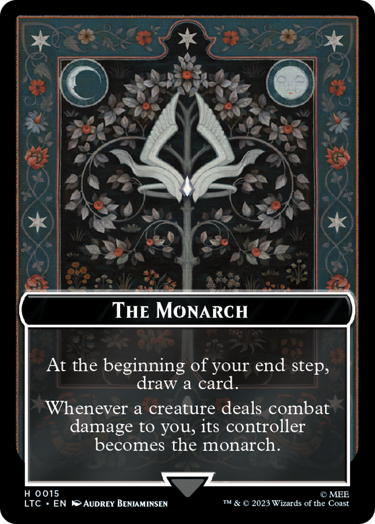 The Monarch // Treasure Double-Sided Token [The Lord of the Rings: Tales of Middle-Earth Commander Tokens] | Card Merchant Takapuna