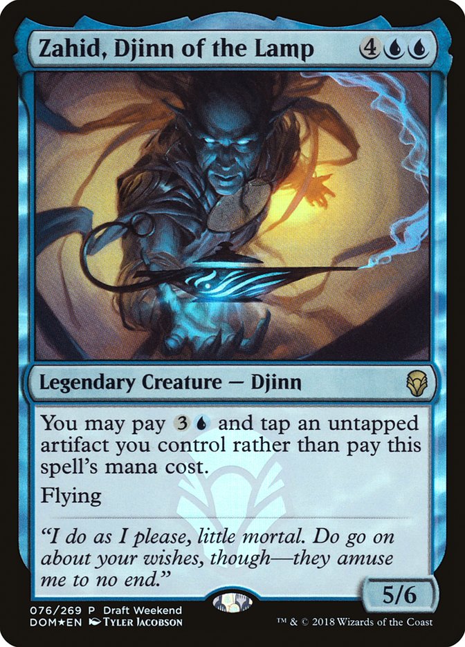 Zahid, Djinn of the Lamp (Draft Weekend) [Dominaria Promos] | Card Merchant Takapuna