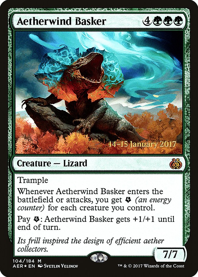 Aetherwind Basker [Aether Revolt Prerelease Promos] | Card Merchant Takapuna