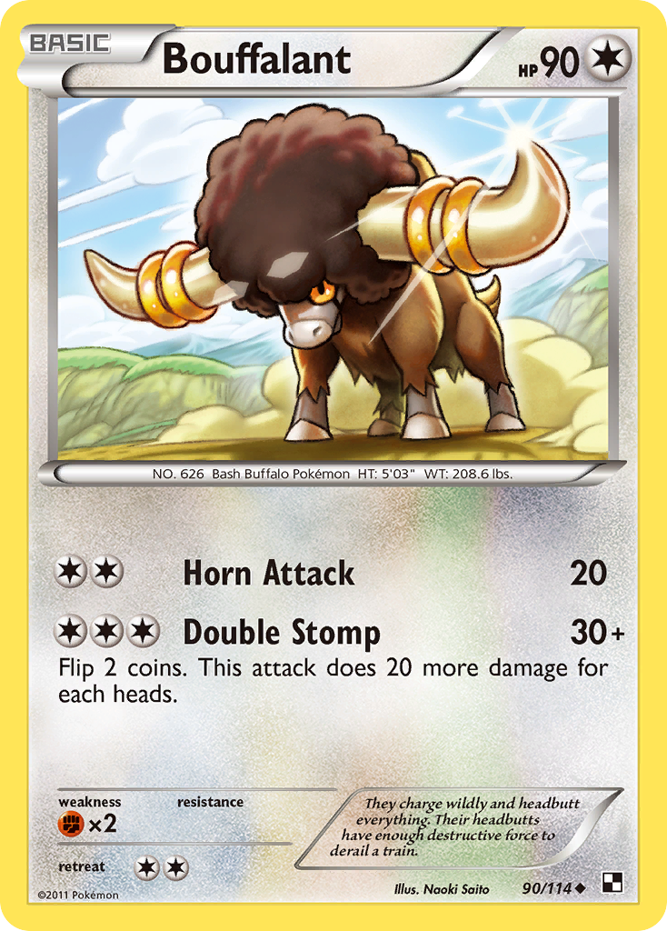 Bouffalant (90/114) [Black & White: Base Set] | Card Merchant Takapuna