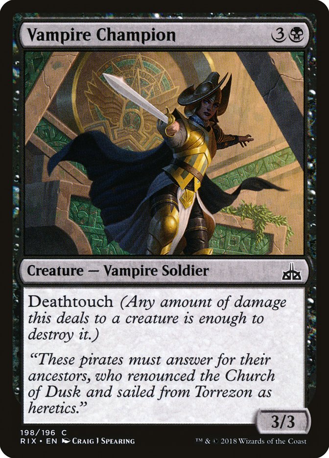 Vampire Champion [Rivals of Ixalan] | Card Merchant Takapuna