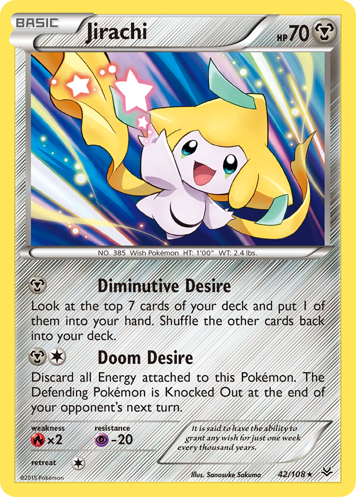 Jirachi (42/108) [XY: Roaring Skies] | Card Merchant Takapuna