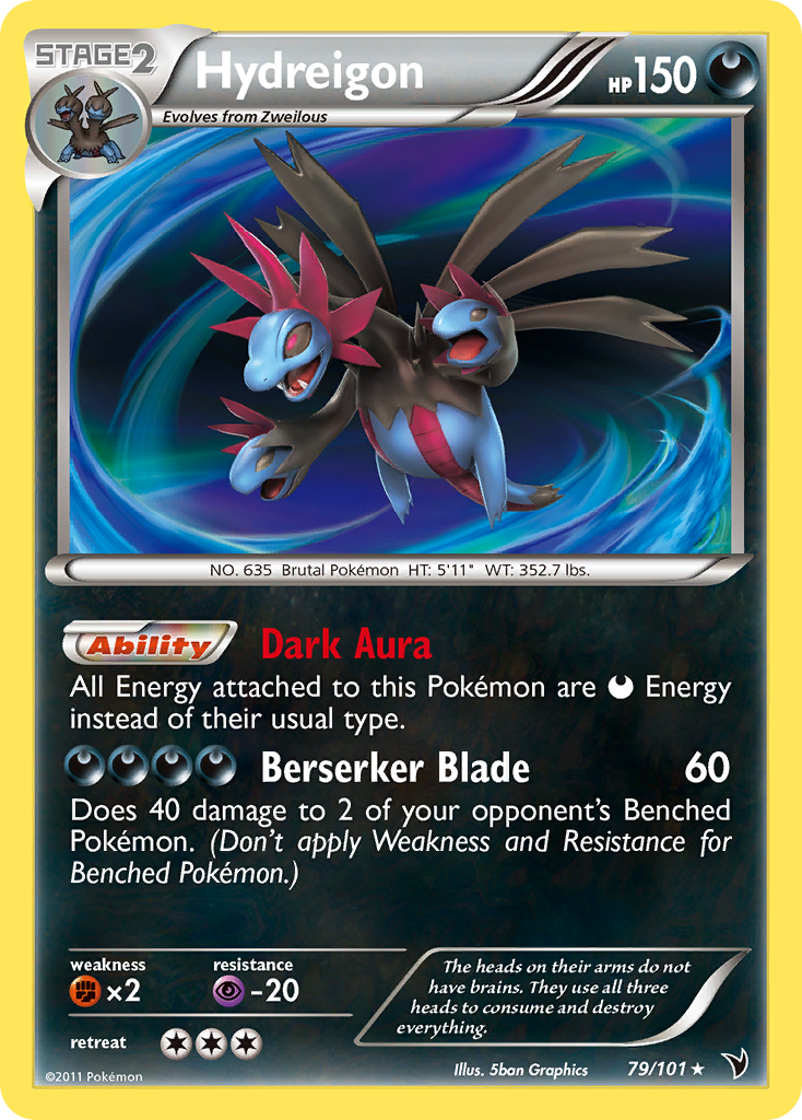 Hydreigon (79/101) [Black & White: Noble Victories] | Card Merchant Takapuna