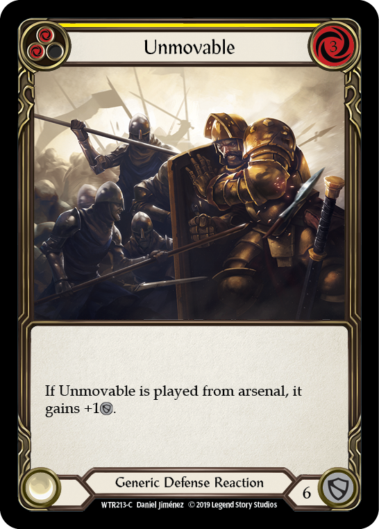 Unmovable (Yellow) [WTR213-C] (Welcome to Rathe)  Alpha Print Normal | Card Merchant Takapuna