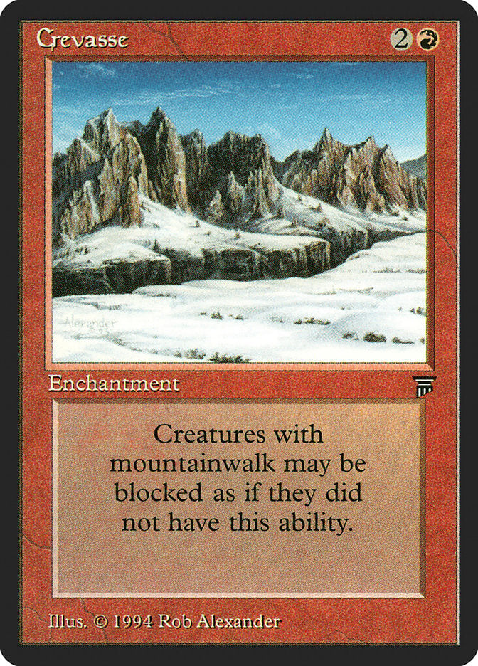 Crevasse [Legends] | Card Merchant Takapuna