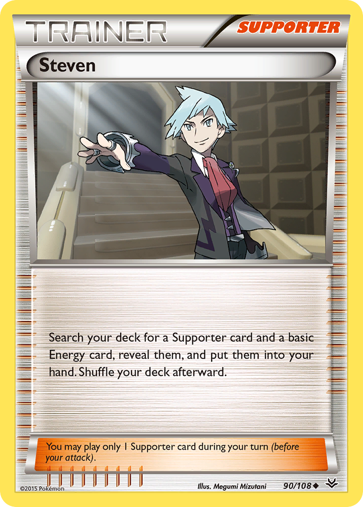 Steven (90/108) [XY: Roaring Skies] | Card Merchant Takapuna